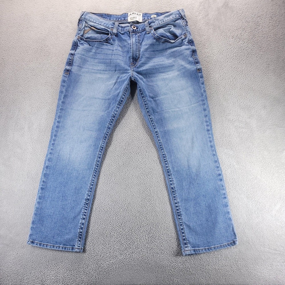 Ariat Jeans Mens 38x30 Blue M4 Madera Relaxed Straight Workwear 10042209
